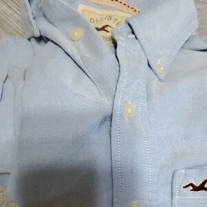 Hollister Men's Sky Blue Casual Shirt